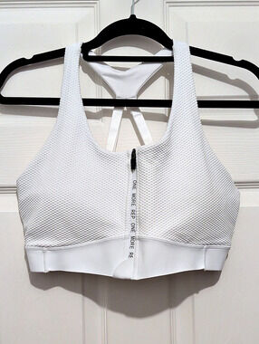 ZYIA Active All Star One More Rep Sports Bra White
